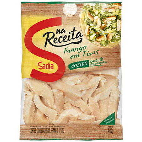 Frango em tiras cozido sadia 400g iqf