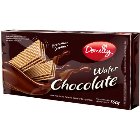 WAFER DOMELLY 100G CHOCOLATE