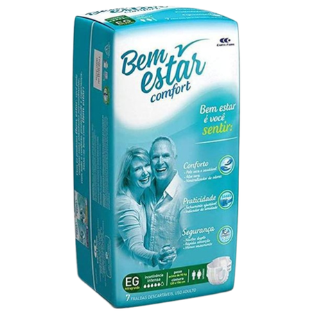 FRALDA ADULTO BEM ESTAR COMFORT EG 7UN