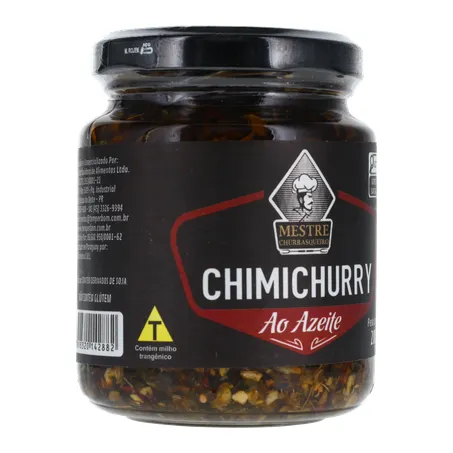 Tempero para churrasco mestre churrasqueiro chimichurry ao azeite vidro 200g 360-33
