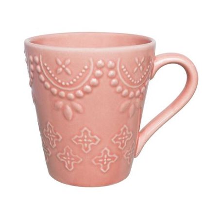 Caneca Cerâmica Oxford Dallas Rosa 280ml