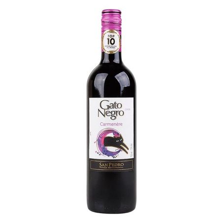 Vinho gato negro carmeneré 750 ml