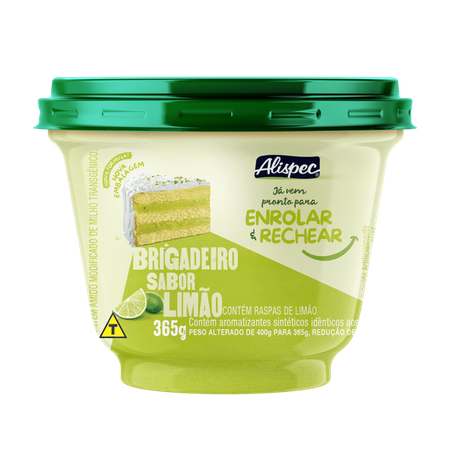 Sobremesa Alispec Festa 365g Limao
