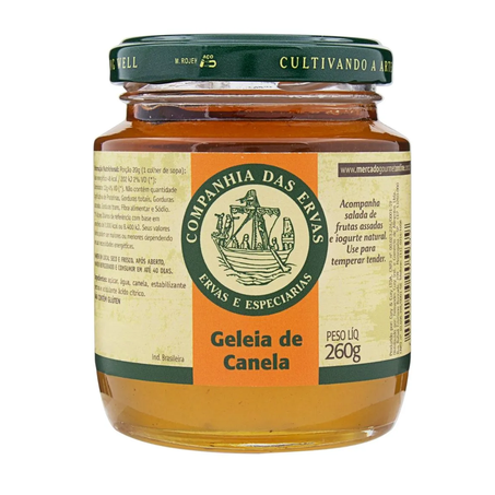 GELEIA DE CANELA COMP DAS ERVAS  260G