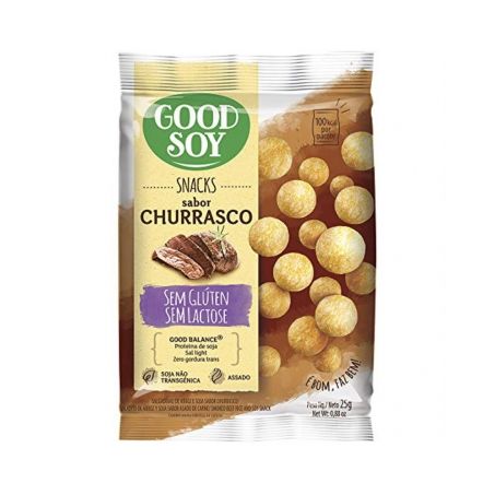 Salgadinho de Arroz Good Soy Churrasco Pacote 25gr