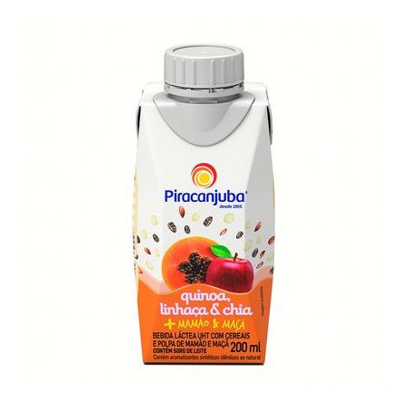 BEBIDA LACTEA PIRACANJUBA 250ML MAMAO/MACA