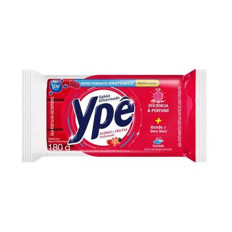 Sabao barra ype 180g flores e frutas