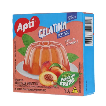 Gelatina Apti Pêssego Caixa 20g 
  360-3