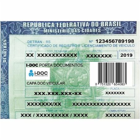 Capa para documento veicular i-doc
