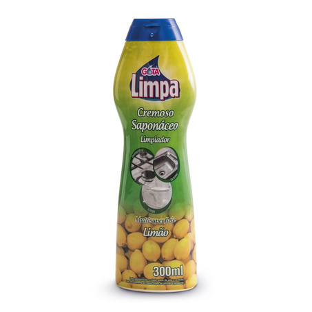 SAPONÁCEO CREMOSO GOTA LIMPA LIMÃO 300ML