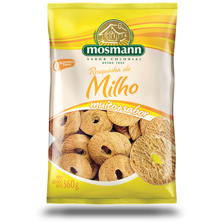 BISCOITO MOSMANN 320G ROSQUINHA MILHO