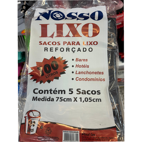 SACO NOSSO LIXO100L C/5
