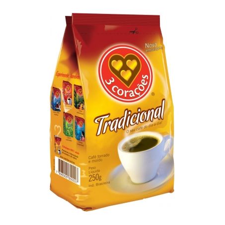 CAFE 3 CORACOES TRAD 250G