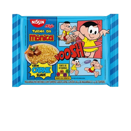 Lámen nissin turma da mônica carne 85g