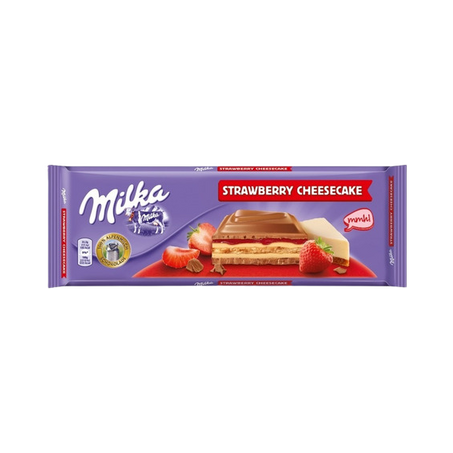 CHOCOLATE MILKA 300G CHEESECAKE MORANGO