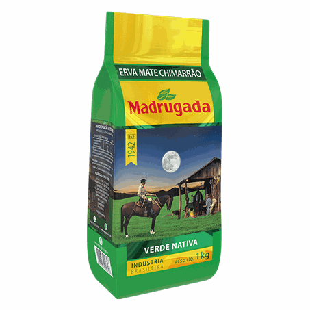Erva mate madrugada 1kg verde nativa