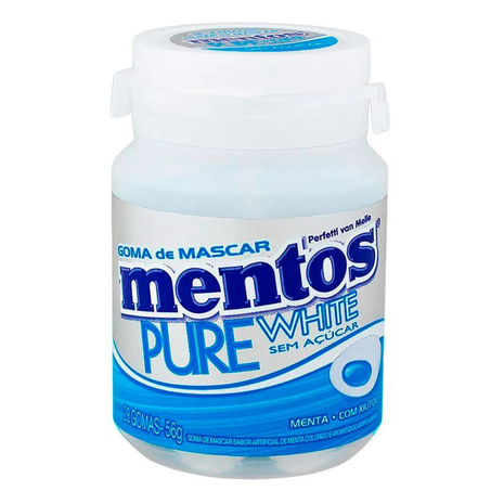 CHICLE MENTOS PURE 56G WHITE