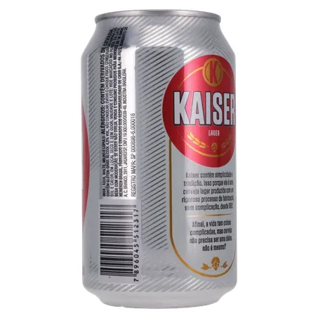 Cerveja Lata Kaiser Lager 350ml 360-14