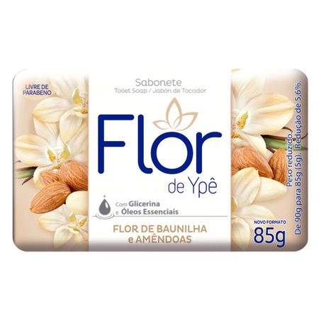 Sabonete flor de ypê baunilha e amêndoas 85g