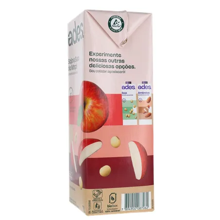 Bebida Base Soja Ades Frutas Maça 1l 360-7