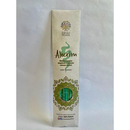 Incenso alecrim ervas de gaya c/10