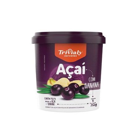 Açaí Trivialy banana 1l
