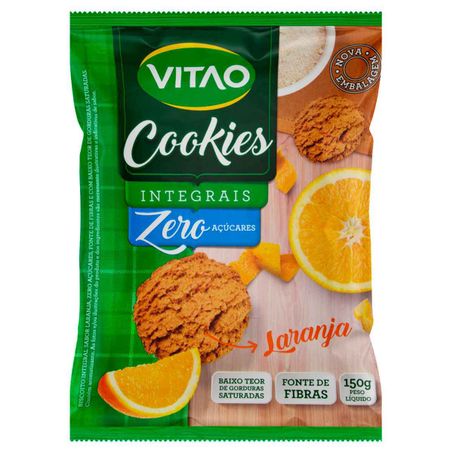 Biscoito cookie integral laranja zero açúcar vitao