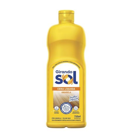 CERA LÍQUIDA 750ML AMARELA GIRANDO SOL