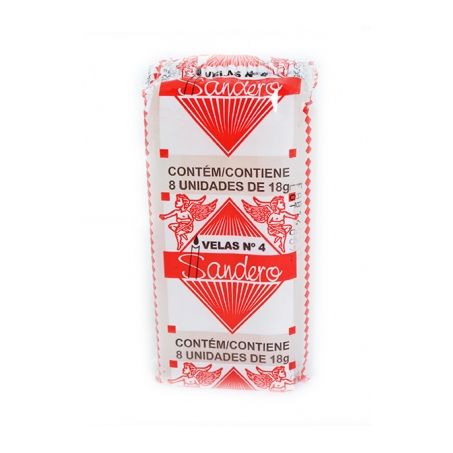 Velas Sandero Branca N4 Embalagem 8UN