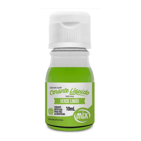 Mix-corante 10ml verde limao