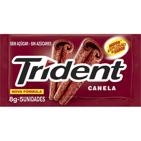 Chiclete Trident 8g - Canela