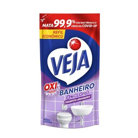 Desinfetante veja banheiro lav.sache 400ml