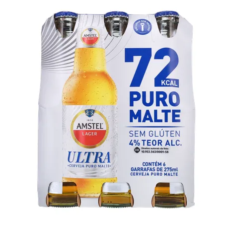 Cerveja amstel puro malte ln pack 6 275m 360-2
