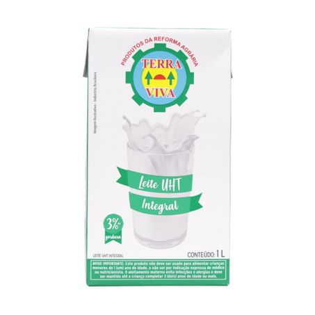Leite UHT Integral Terra Viva Caixa 1lt