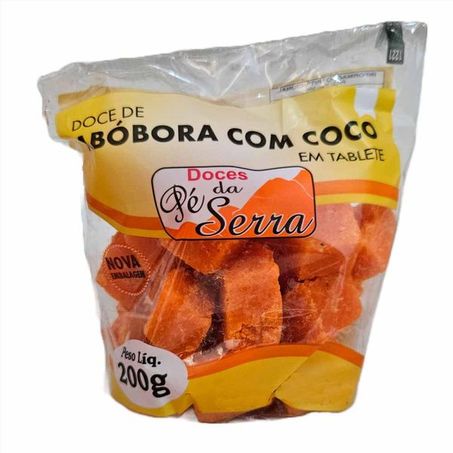 Doce De Abóbora C/Coco Pé Da Serra 200g