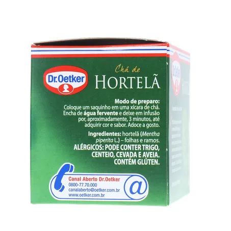 CHÁ DR OETKER HORTELÃ SAQUINHO 10UN 360-10