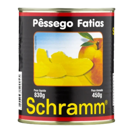 PESSEGOS SCHRAMM 450G FATIAS