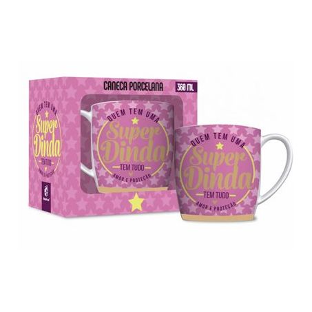 CANECA BRASFOOT PORCELANA URBAN DINDA UN