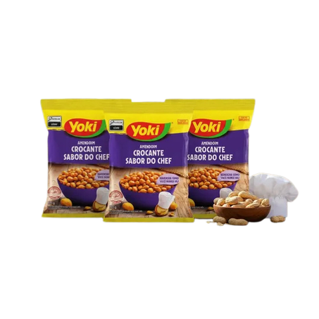 AMENDOIM YOKI 120G CROCANTE SABOR DO CHEF