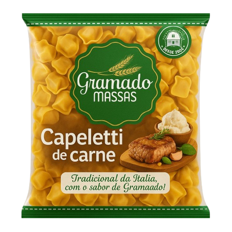 CAPELETTI CARNE GRAMADO MASSAS 400G