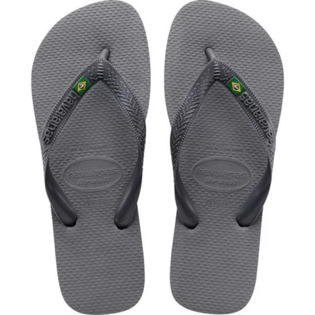 SANDALIA/CHINELO 33/34  HAVAIANAS BRASIL CINZA ACO