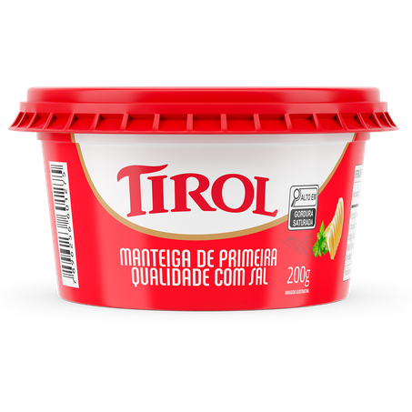 Manteiga Tirol com Sal 200g