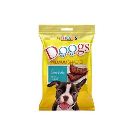 Bifinho Doogs Para Cães Filhote Carne Leite 65g