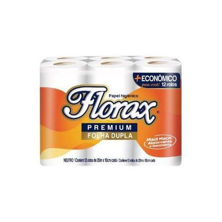 Papel Higiênico Florax Prem.Neutro 12X20M F.Dupla