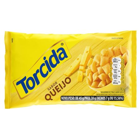 Salgadinho torcida 38g queijo