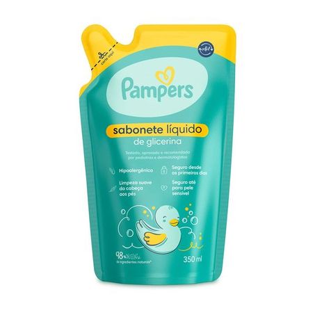 Sabonete liq pampers 350ml glicerina ref