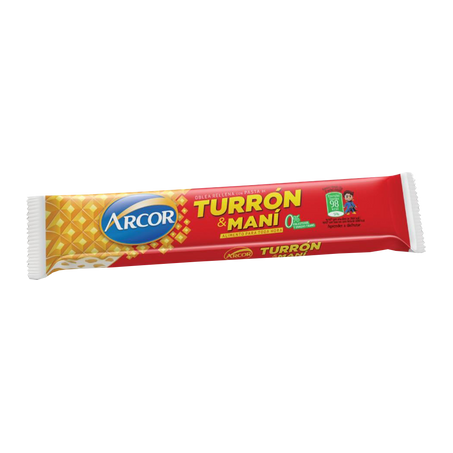 Torrone Arcor Turrón E Mani com Wafer E Amendoim Embalagem 25G