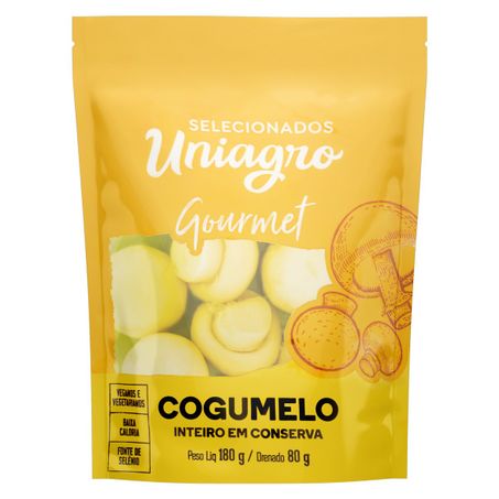 COGUMELO EM CONSERVA INTEIRO UNIAGRO GOURMET