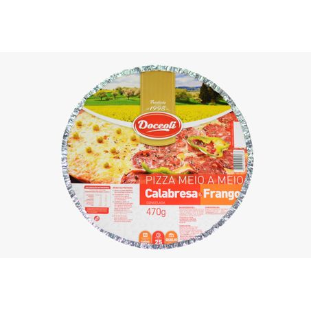 Pizza doceoli 470g calabresa com frango