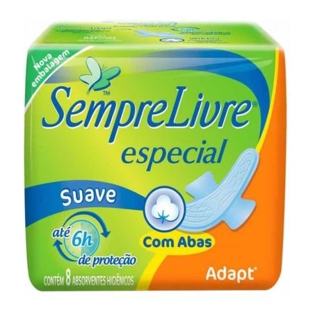ABS SEMPRE LIVRE SUAVE C/ABAS 8UN ADAPT